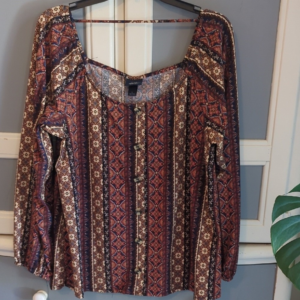 Daytrip Multicolor Boho Blouse